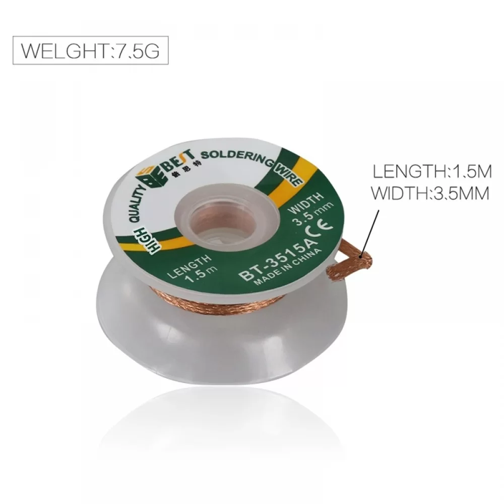 Picture of BEST-3515A  3.5mm Desoldering Braid Solder Wire